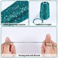 thumbnail image 5 of 1093.62 Yards 2 Colors Sequin Sparkle Yarn Accessories Metallic Polyester Glitter Sequins Thread Hand Needle String with Spool for Sewing Making DIY Craft Knitting Crocheting Clothes Decor, 5 of 7