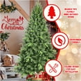 thumbnail image 2 of JERFIT 7.5ft Premium Artificial Christmas Tree with 2155 Realistic Branch Tips, Easy Fold Hinged Design, Strong Metal Stand for Holiday Home Decor, 2 of 8