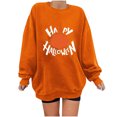 thumbnail image 1 of Ichuanyi Liquidación Mujeres Classic Halloween Impresión de estampado Canneco de manga larga Tops de sudadera suelta ICHUANYI WER202308181586, 1 of 4