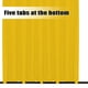 thumbnail image 4 of Cortinas de exterior fáciles de usar, impermeables, 110 x 96 cm, color amarillo, 1 panel, 4 of 8