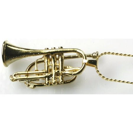 Harmony Jewelry Cornet Necklace in Gold