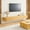 Wood, variant on Modern Floating TV Stand | Wall-Mounted Entertainment Media Console | Large Storage TV Bench for Living Room & Office (Wood, 55.1'')