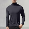thumbnail image 2 of Zshosam Mens Casual Slim Fit Long Sleeve T-Shirts Soft Lightweight(Dark Gray,XL), 2 of 6