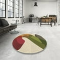 thumbnail image 4 of Ahgly Company Machine Washable Indoor Rectangle Transitional Saddle Brown Area Rugs, 2' x 3', 4 of 7