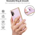 thumbnail image 6 of for Samsung Galaxy Note 10 Plus Case with Ring Holder Kickstand 360 Degree Rotation  Car Finger Slim Cover Shockproof Protective Phone Case for Samsung Note 10 Plus, Light Purple, 6 of 16