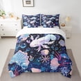 thumbnail image 2 of YST, Ocean Axolotl Comforter Set, Sea Marine Theme Bedding Set, 7-Piece, Queen, 2 of 4