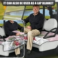thumbnail image 2 of Yuyamidu Pink Snowman Golf Cart Seat Covers with Pockets, Christmas Golf Cart Seat Towel Blanket Accessories for Club Car and More 2-Person Seat Golf Cart, 2 of 7