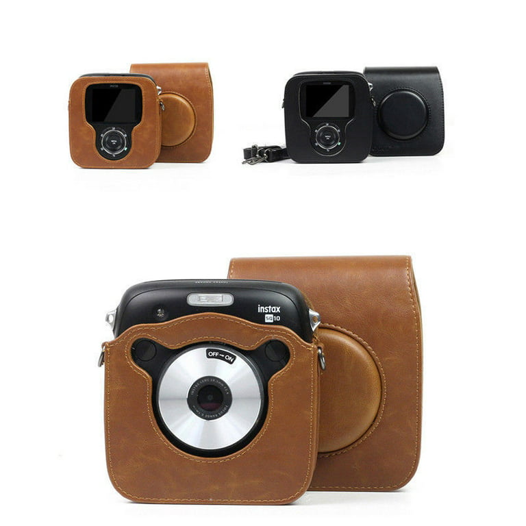 ankel Uden tvivl Modtager Epicgadget Fujifilm Instax Square SQ10 Instant Film Camera Case, Premium  Soft PU Leather Bag Protective Case for instax square sq6 with Adjustable  Shoulder Strap (Brown) - Walmart.com