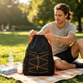 thumbnail image 5 of Fmbmuo Waterproof Drawstring Gym Backpack , Outdoor Durable Adjustable String Bag , For Women Men Traveling Business Hiking Casual Gym, 5 of 5