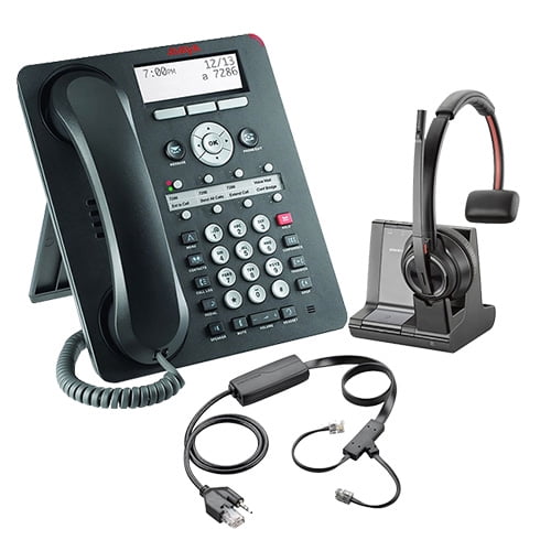Avaya 1408 IP Digital Corded Telephone with Savi 8210 Headset and APV