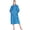 Teal Blue, variant on Super Soft Womens Robe Teal Blue, Fluffy Plush Fuzzy Cozy House Shower Bathrobe, Ribbed Striped Warm Fleece Long Robe for Women, Plus Size 2XL/3XL