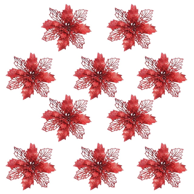 Xihbxyly Adornos Navideños, Hermosa Decoración Floral de Imitación, Decoración Festiva para El Árbol, Accesorios Festivos Vibrantes, Celebración de Fiestas Navideñas, Perfecto para Los Entusiastas de