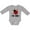 AC-Heather Grey, variant on 1st Birthday Ladybug 1 Year Old Girls Long Sleeve Baby Bodysuit