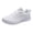 White, variant on NOKIO Men'S Lightweight Mesh Trainers Breathable Slip-On Shoes For Men Women Ladies Breathable Mesh Air Cushion Mesh Casual Lightweight Soft Bottom Lace Up Running Shoes
