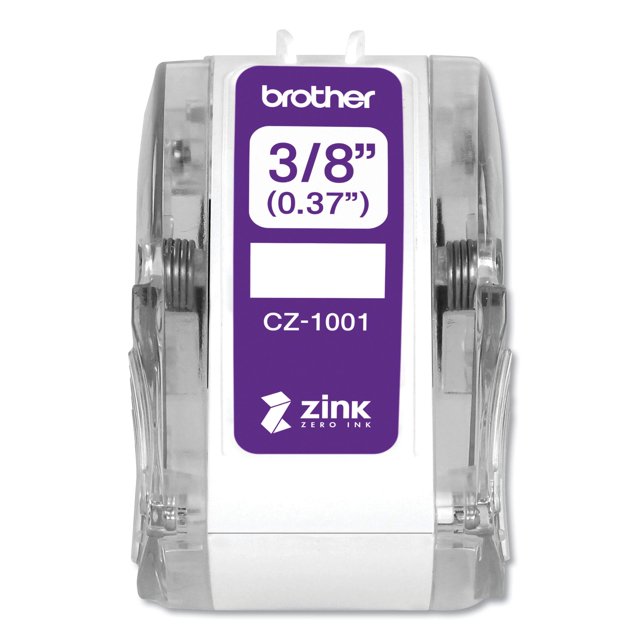 Rollo de etiquetas Brother CZ-1001, 9 mm x 5 m, tecnología Zink Zero Ink