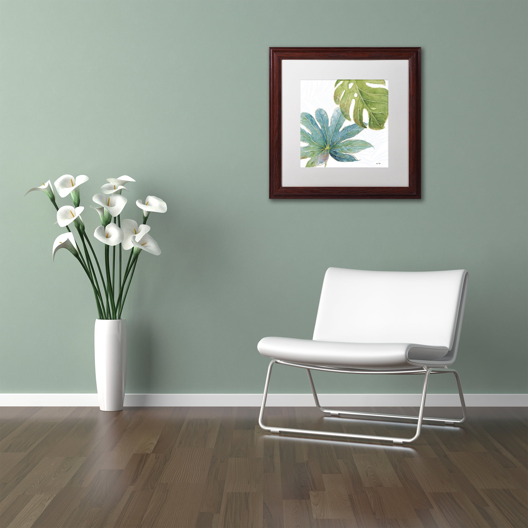 Trademark Fine Art 'Tropical Blush VII' Matted Framed Art by Lisa Audit