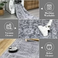 thumbnail image 3 of HOMERRY 8' x 10' Area Rug for Living Room Boho Vintage Floral Bedroom Rug, Gray, 3 of 5