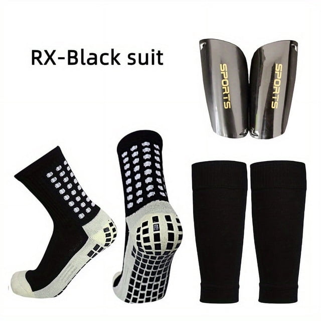 Unids/set Mangas Protectoras De Espinilleras De Fútbol De Alta Elasticidad, Almohadillas De Fútbol, calcetines Antideslizantes, Cubierta De Mallas, Equipo De Protección Deportivo
