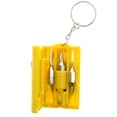 thumbnail image 3 of Mi Amore Screw Driver Tool Set Split-Ring-Keychain Yellow & Black, 3 of 4