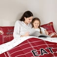 thumbnail image 4 of Erosebridal Teens Eat Sleep Baseball Queen Comforter Set 3pcs,Sport Gamer Bedding Comforter Set for Kids Boys Girls,Breathable Home Decor, 4 of 6
