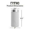 thumbnail image 4 of RTIC 16 oz Stainless Steel Insulated Craft Can Cooler, White, 4 of 4