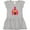 AC-Heather Grey, variant on Farming Large Red Barn with Hay Girls Toddler Dress
