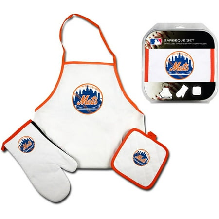 McArthur Towel & Sports New York Mets 3 Piece BBQ Barbeque Set