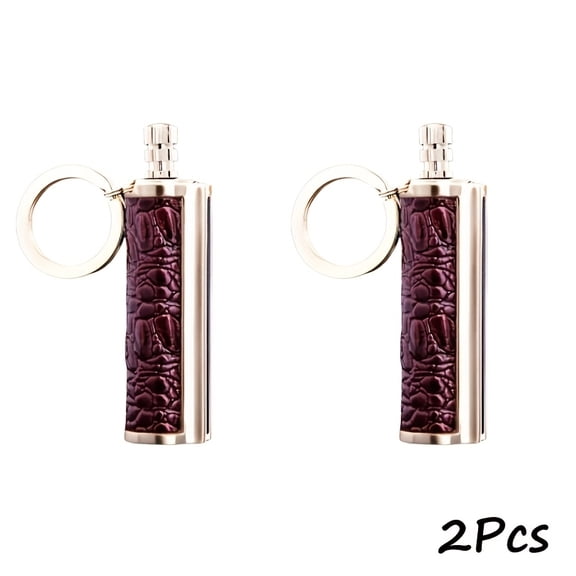 TOPFLAMES 2PCS Vintage Permanent Lighter Flint Metal Match Waterproof Reusable Fire Starter Portable Outdoor Camping Ignition Tool
