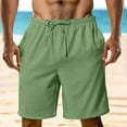 thumbnail image 4 of Admvng Mens Shorts Classic Fit Drawstring Summer Beach Shorts with Elastic Waist and Pockets S-2XL, 4 of 8