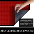 thumbnail image 5 of A1HC Indoor Outdoor Mat, Front and Back Entrance Welcome Mats, Front Door Patio Mats 16X24 Inches, Non-Slip Easy Clean Entrance Washable Doormats, Red Waffle, 5 of 7