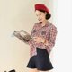 thumbnail image 3 of Fashion Women Wool Berets Winter Hats Solid Color Beret Female Bonnet Caps Winter All Matched Warm Walking Caps, 3 of 5