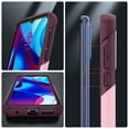 thumbnail image 4 of Motorola Moto G Play 2023, Moto G Pure, Moto G Power 2022 Case, Heavy Duty 3 in 1 Rugged Shockproof Rugged Silicone Hybrid Hard PC Soft TPU Bumper Camera Raised Drop Protective Cover, Pink, 4 of 8