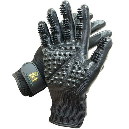 UPC: 0642782600483 | Pet Magasin Effective Patented Grooming Gloves One Size Fit All Works For Dogs  Horses  Cats and Other Animals (1-pair)
