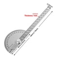 thumbnail image 4 of Transportador de acero inoxidable 145, Regla de medición de ángulo, herramienta mecánica rotativa, transportador, 180mm, 4 of 4