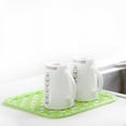 thumbnail image 5 of Kitchen Sink Divider Protector Mat Heat Insulation Table Mat (Green), 5 of 5