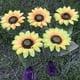 thumbnail image 5 of Luces solares para exteriores, luz LED solar de girasol, lámpara enchufable de simulación para jardín, luz de jardín, tela impermeable, luz de simulación de flor, luz de energía solar, 5 of 6