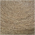 thumbnail image 4 of DecMode 19" x 20" Black Wood Handmade Accent Table with Brown Wrapped Seagrass Tabletops, 2-Pieces, 4 of 12