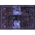 thumbnail image 1 of Ahgly Company Indoor Rectangle Animal Blue Traditional Area Rugs, 7' x 9', 1 of 4