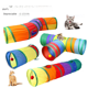 thumbnail image 2 of 650g Arco Iris gato juguete túnel parque infantil gatos rascador correr rompecabezas interactivo juguete gatitos gatos adultos, 2 of 5
