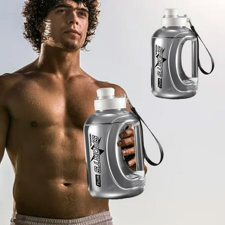 

Yishangzhng Fitness Kettle Large Capacity Water Cup Straw Plastic Cup Sports Kettle Ton Bucket Suitable for Fitness Sports Camping and Outdoor Use Bathroom Decorations Storage Organizer