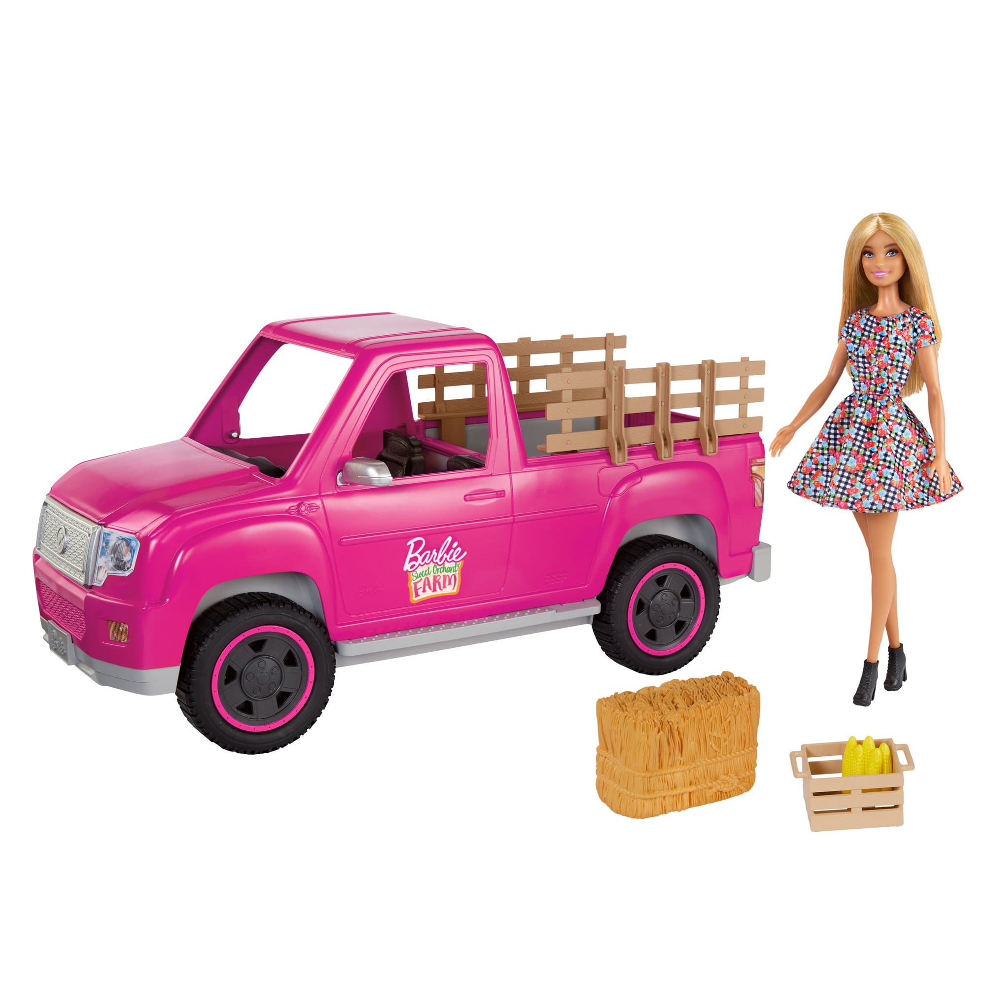 Barbie Gff49 Sweet Orchard Farm Blue Tractor for sale online 