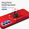 thumbnail image 3 of for Samsung Galaxy A42 5G Case, Slim Fit Military Grade Drop Tested Dual Layer Shockproof Case with 360 Ring Holder Kickstand Protective Rugged Car Magnetic Non-Slip Phone Case,Rose+Red, 3 of 8