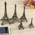 thumbnail image 5 of Paris Eiffel Tower Figurine Statue Metal Crafts Vintage Figurine Model Miniatures Home Decoration Bronze Tone Travel Souvenirs, 5 of 6