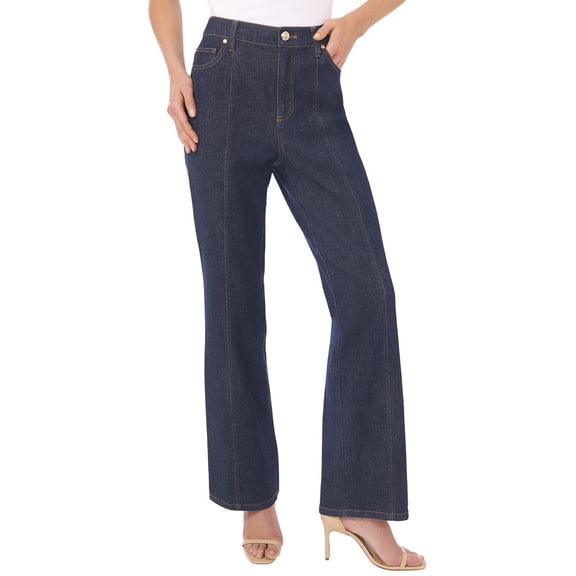 CeCe womens Wide Leg Cargo Pocket Jean, 8, Blue