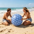 thumbnail image 3 of Voglyf Beach Balls, 25.6 Inch Inflatable Pool Balls, Giant Pool Float Ball, Summer Water Toy for Adults, Mermaid Themed Party Decor for Beach Pool Birthday Ocean Party Favor Supplies,Blue, 3 of 6