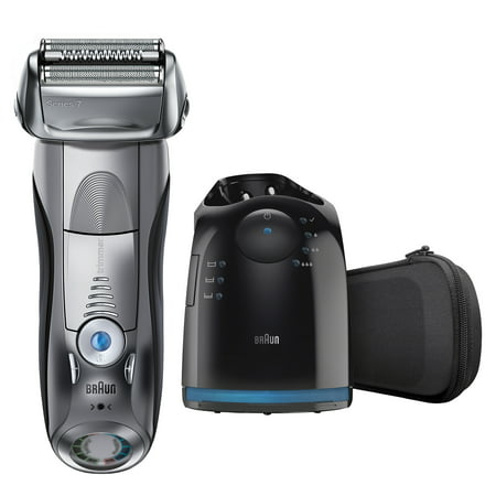 Braun Series 7 790cc ($50 Mail in Rebate Available) Men's Electric Foil Shaver, Rechargeable and Cordless Razor with Clean & Charge