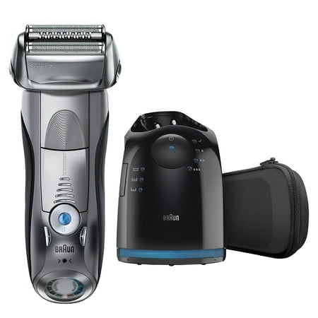 Braun Series 7 790cc Men's Electric Foil Shaver, Rechargeable and Cordless Razor with Clean & Charge (Best Electric Razor For Head)