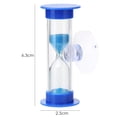 thumbnail image 3 of Reloj de arena de 2 minutos para niños, temporizador de cepillado de dientes con ventosa para decoración del hogar (azul), 3 of 6