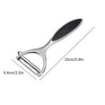 thumbnail image 4 of Stainless Steel Vegetable Peeler Set & I Shape Peelers for Potato,Carrot,Cucumber Dishwasher Safe,Rust Proof Blades with Comfortable Rubber Handle 2 Pack Kitchen Peelers (5.9" & 6.3"), 4 of 4
