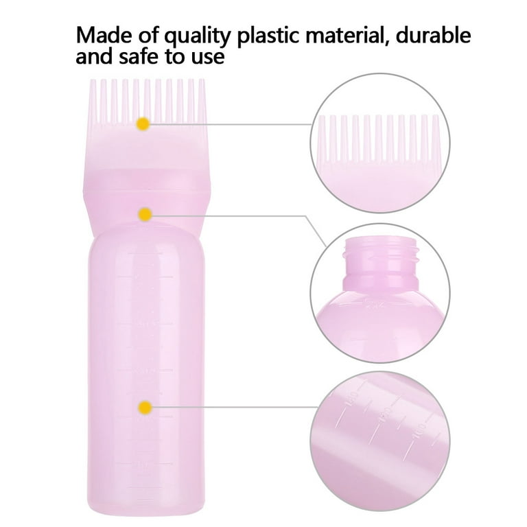 1pc Root Comb Applicator Bottle For Hair Dyeing, Lightweight And